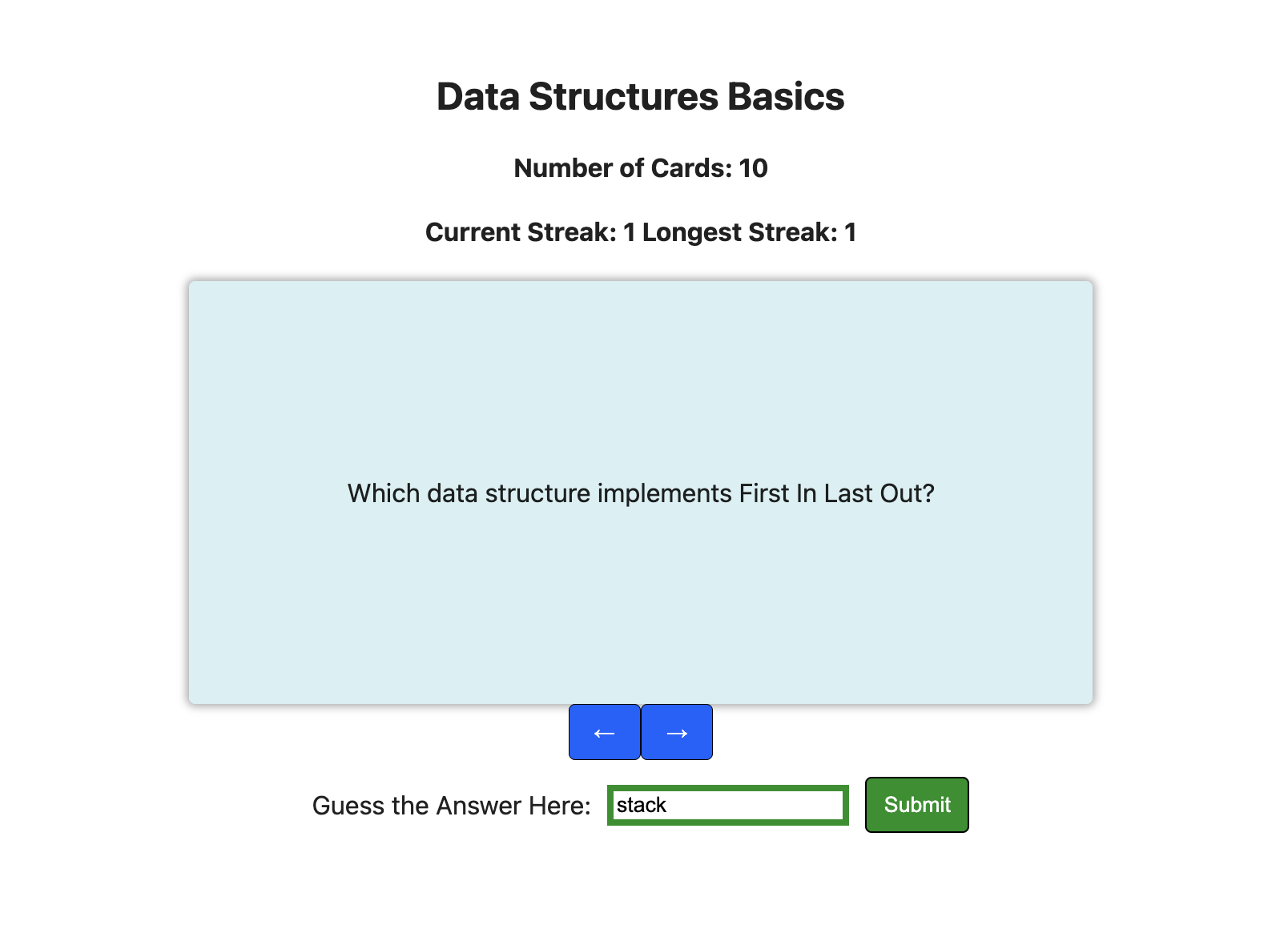 flashcards