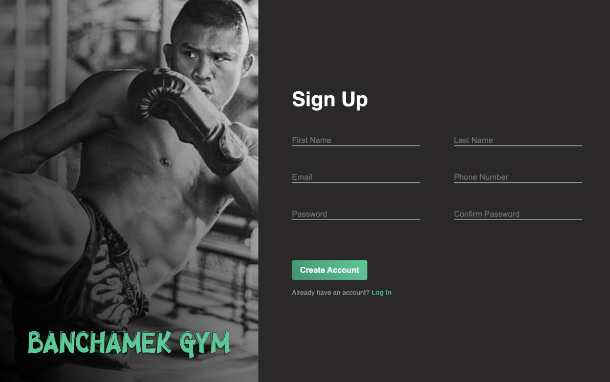 sign-up form